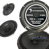 Diamond Audio 8 Pro Style High Output Midrange Speaker - Pair Speakers