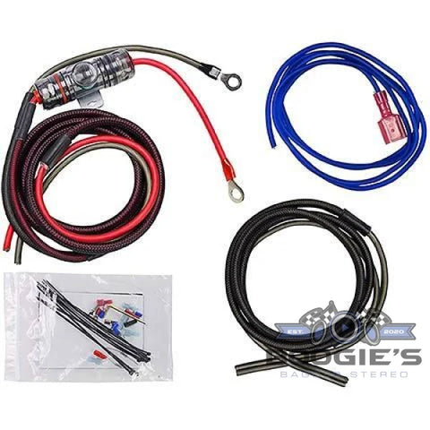 Fairing Mounted Amplifier Power Kit Touring 98+ Ip-8Awg Install Parts